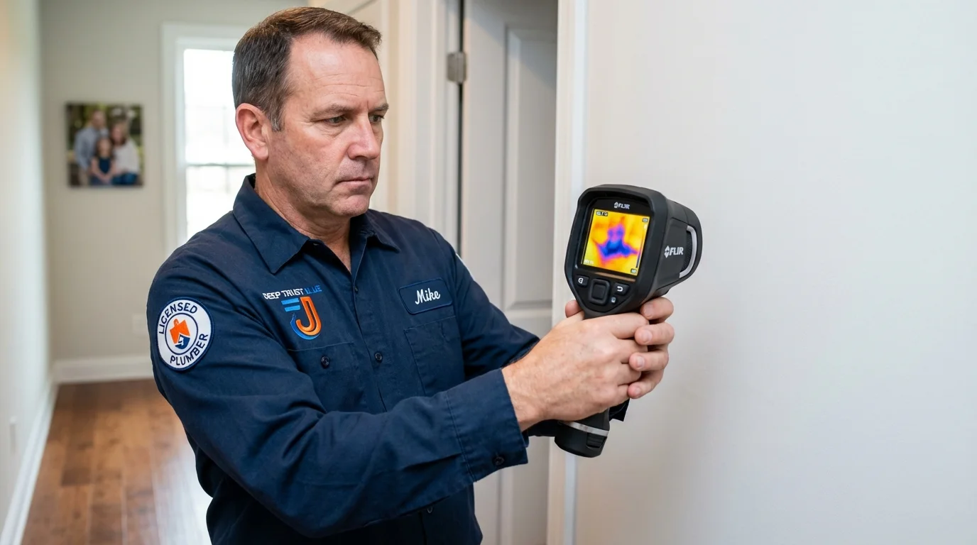 Thermal imaging leak detection by Johns Plumbing LLC in Le Sueur